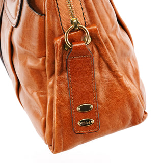 Chloe Brown Leather Heloise Tote Bag