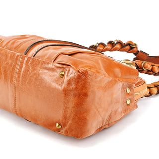 Chloe Brown Leather Heloise Tote Bag