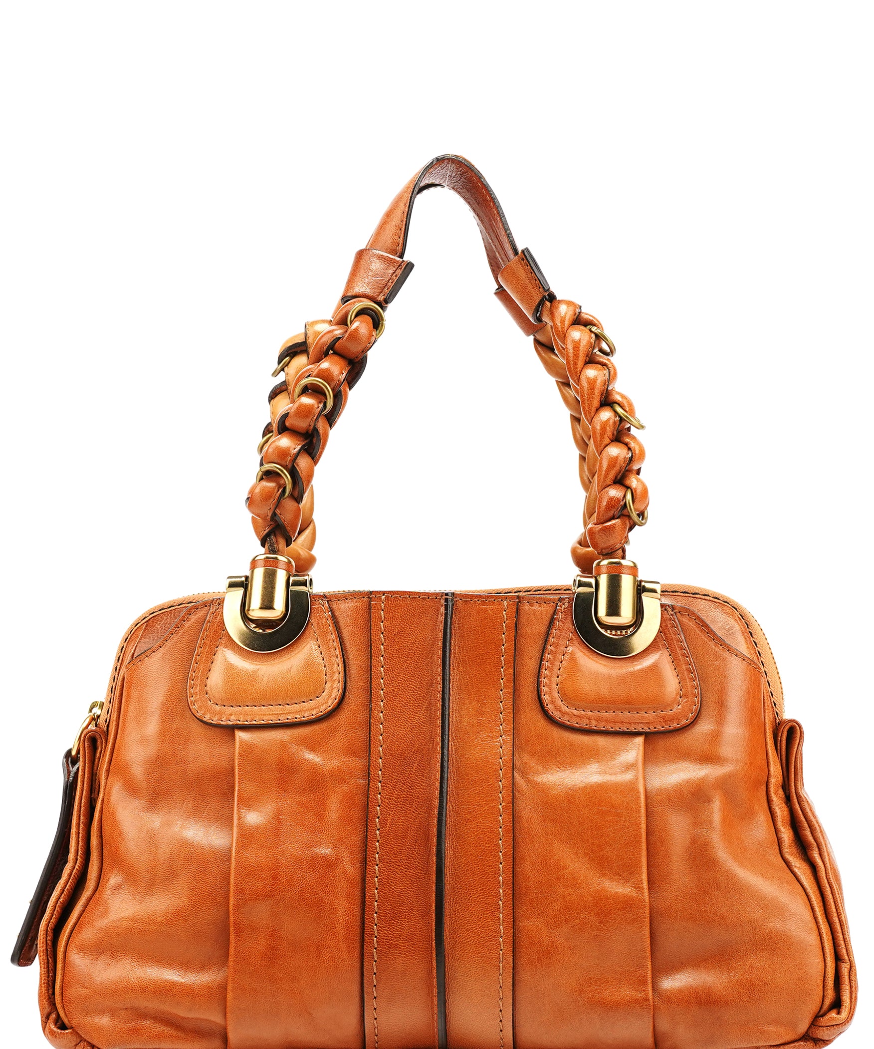 Chloe Brown Leather Heloise Tote Bag
