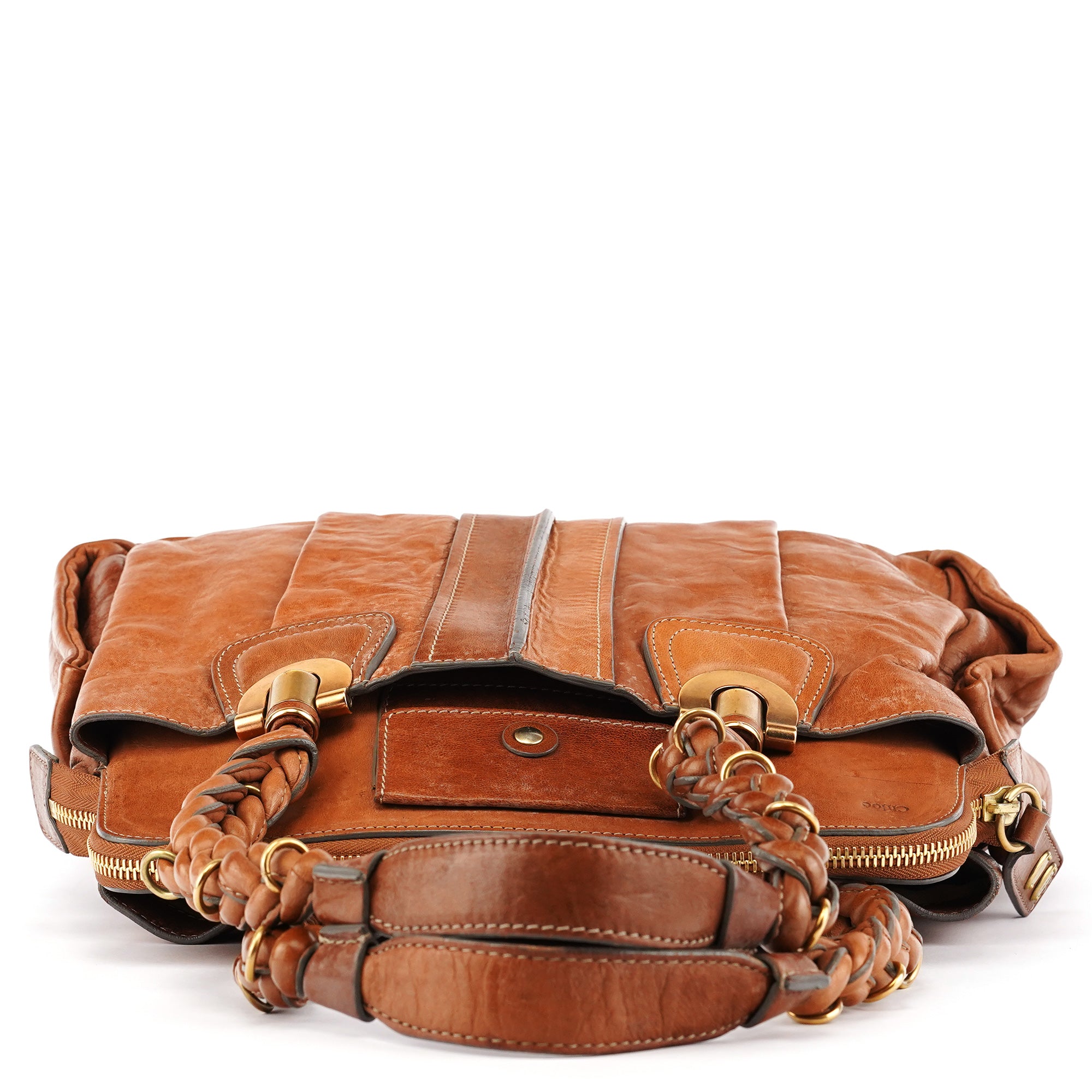Chloé Brown Leather Heloise Tote Bag