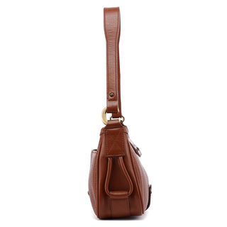 Chloé Brown Leather Hobo Shoulder Bag