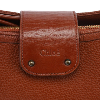 Chloé Brown Leather Hobo Shoulder Bag