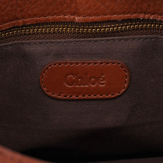 Chloé Brown Leather Hobo Shoulder Bag