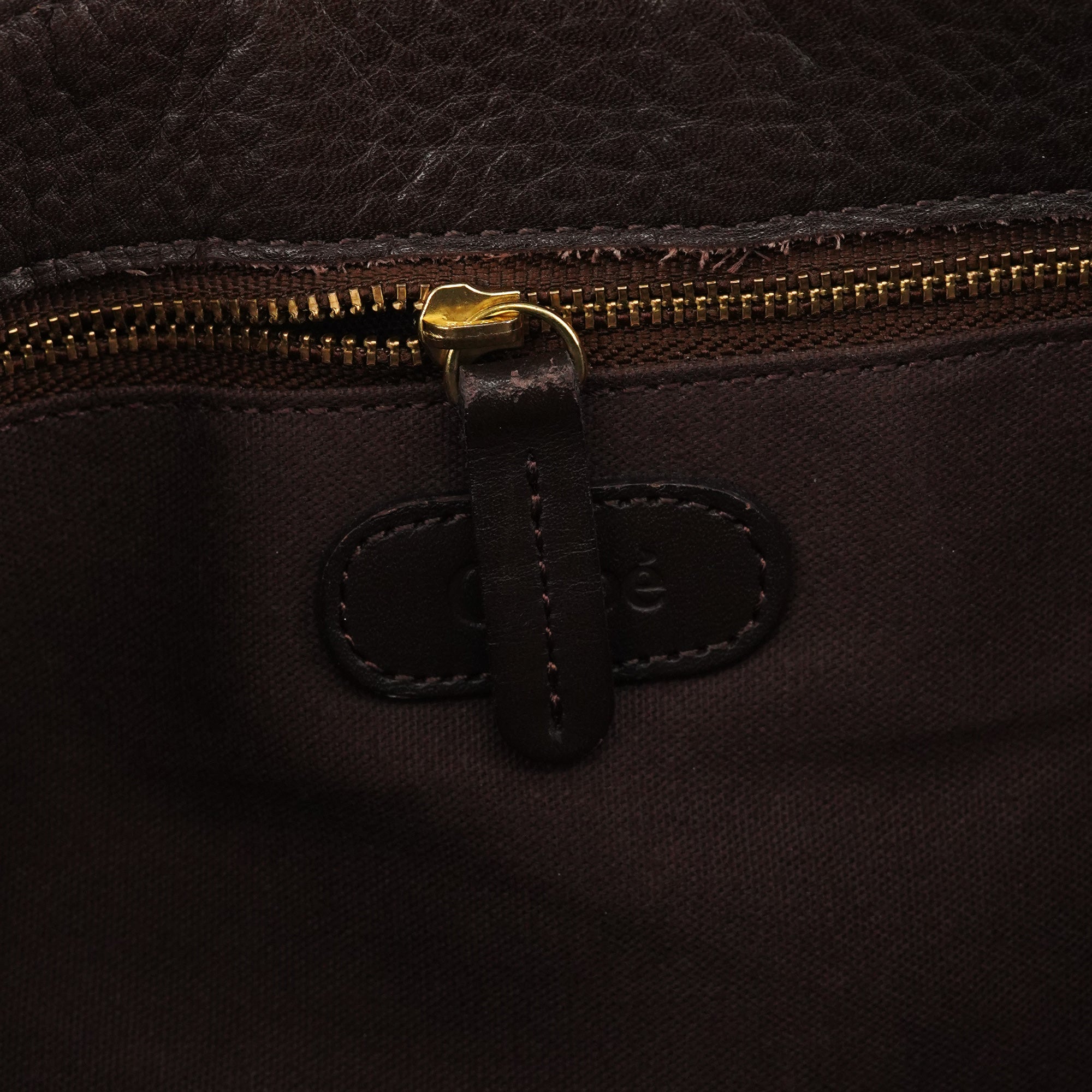 Chloé Sac hobo en cuir marron