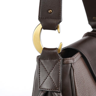 Chloe Brown Leather Hobo Shoulder Bag