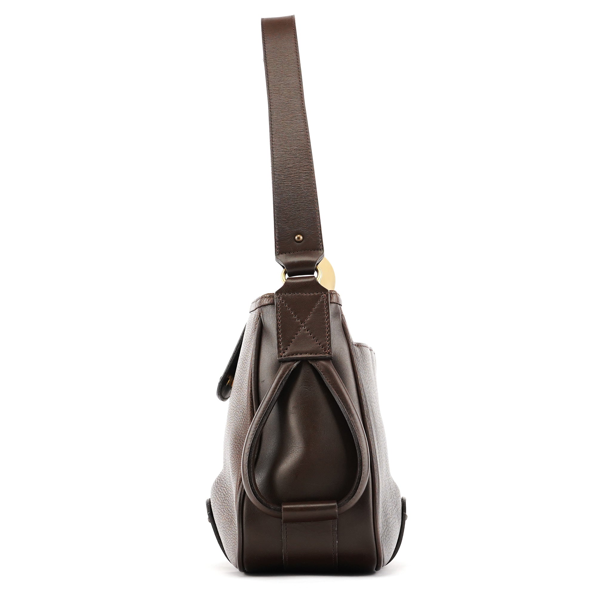 Chloé Sac hobo en cuir marron