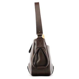 Chloe Brown Leather Hobo Shoulder Bag