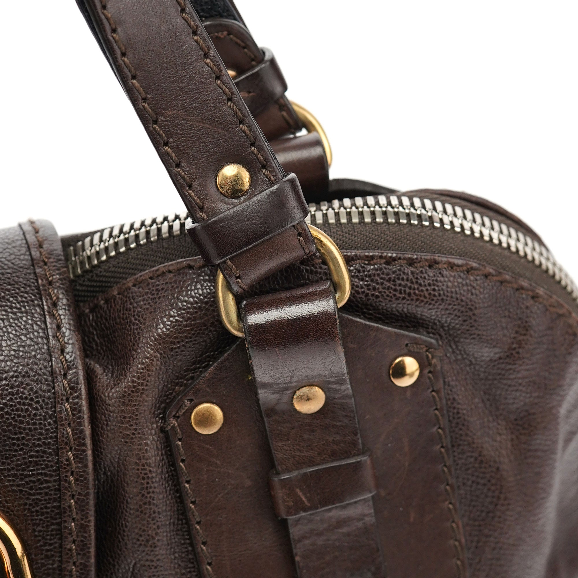 Chloé Brown Leather Kerala Tote Bag