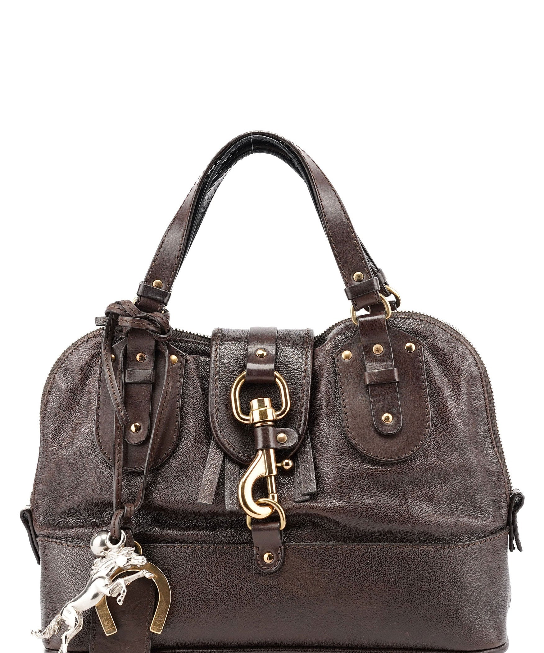 Chloé Brown Leather Kerala Tote Bag