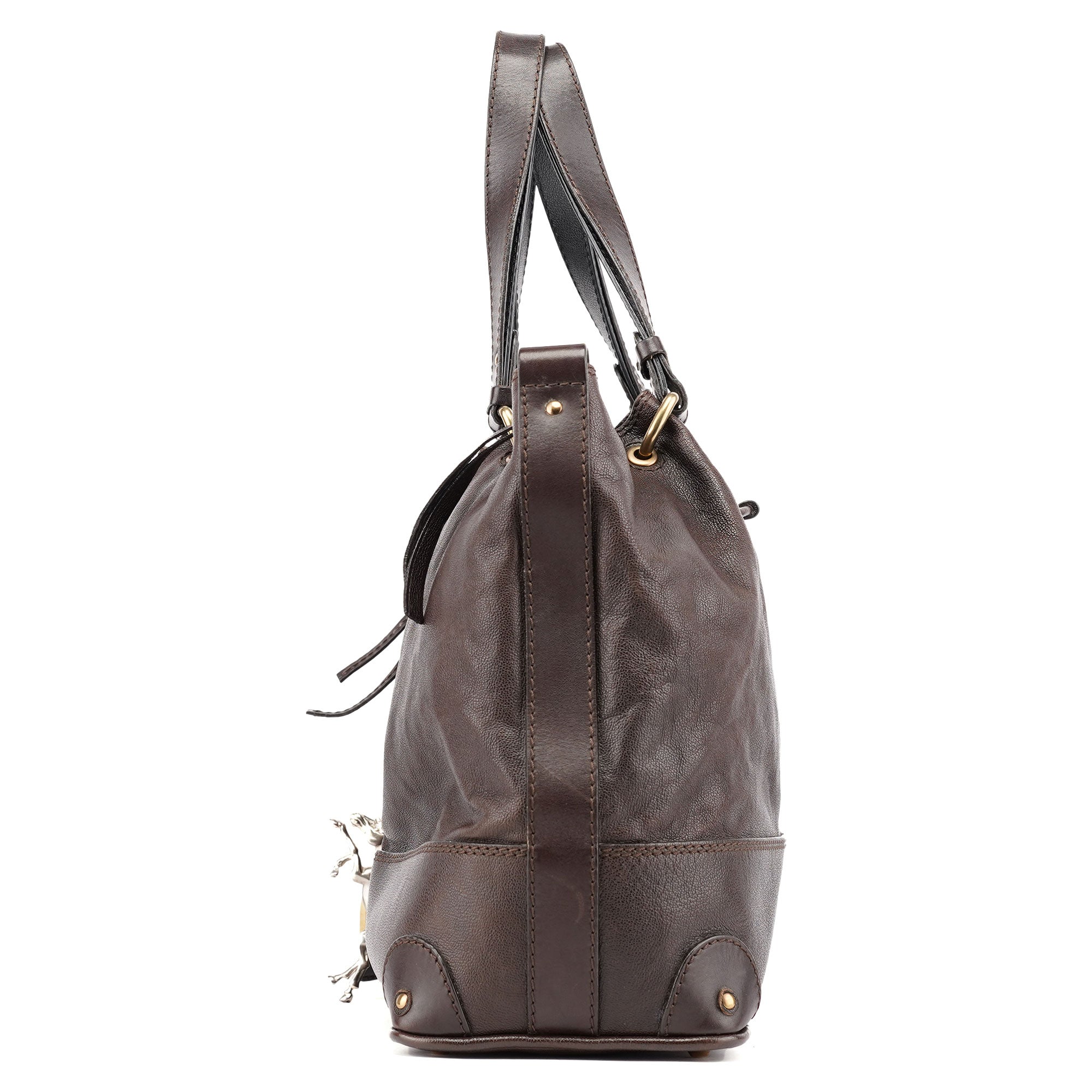 Chloé Brown Leather Kerala Tote Bag