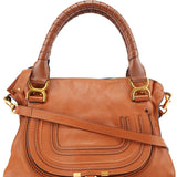 Chloé Brown Leather Marcie 2-Way Bag