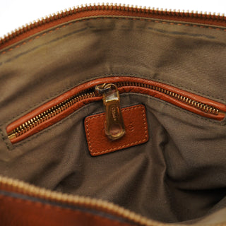 Chloe Brown Leather Marcie 2-Way Bag