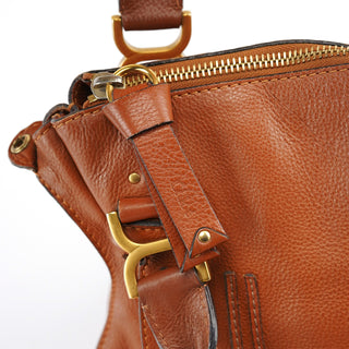 Chloe Brown Leather Marcie 2-Way Bag