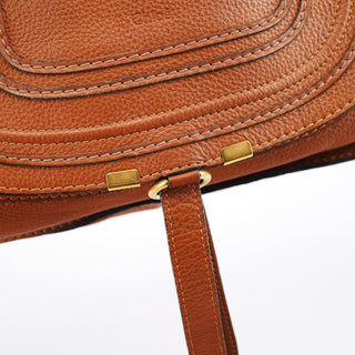 Chloe Brown Leather Marcie 2-Way Bag