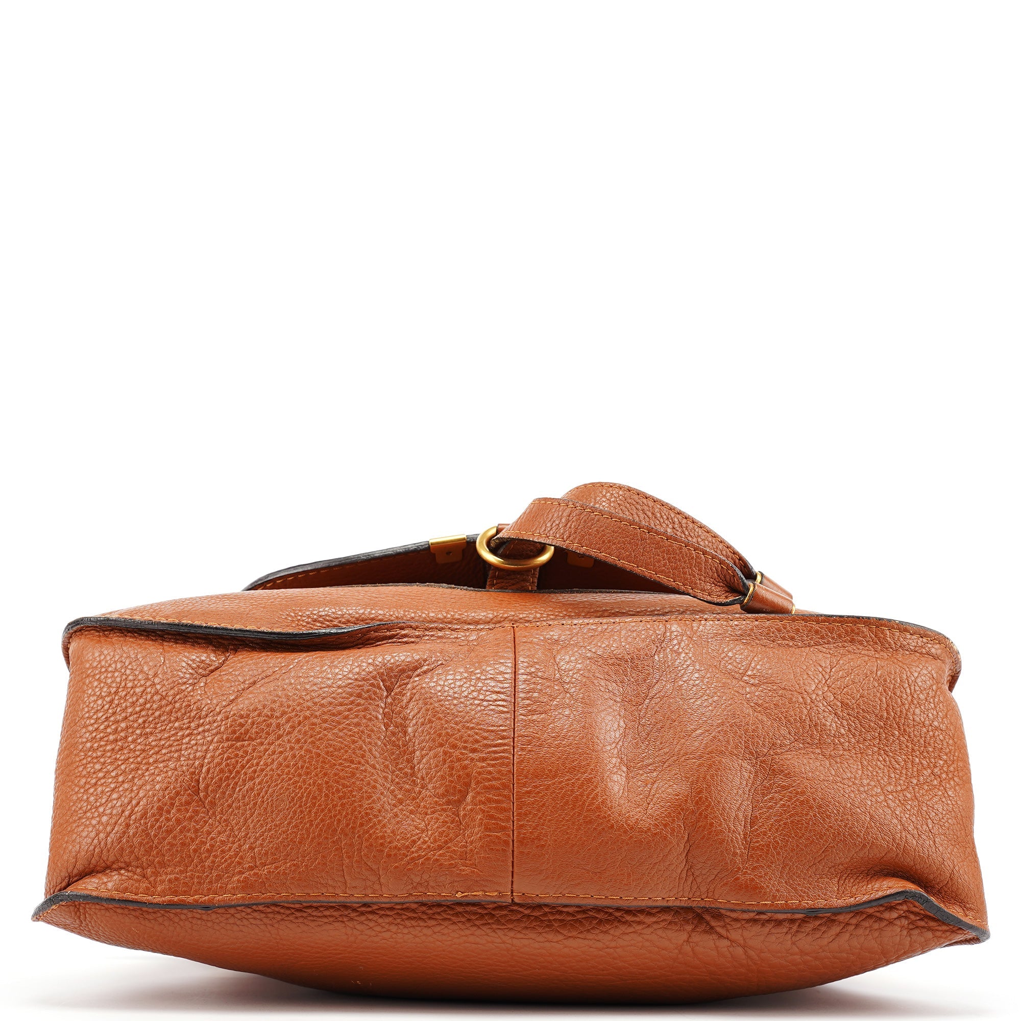 Chloé Sac deux portés Marcie en cuir marron