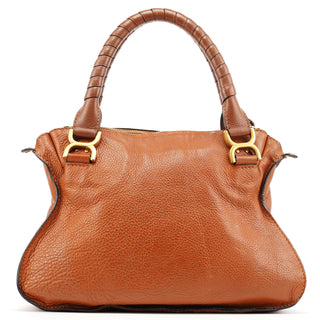Chloe Brown Leather Marcie 2-Way Bag