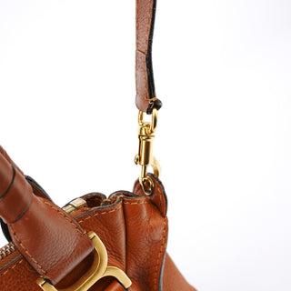 Chloe Brown Leather Marcie 2-Way Bag