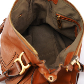 Chloe Brown Leather Marcie 2-Way Bag