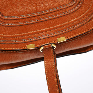 Chloe Brown Leather Marcie 2-Way Bag