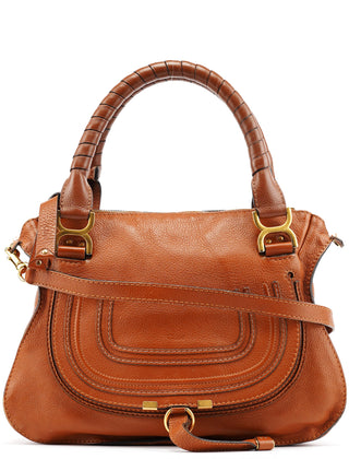 Chloe Brown Leather Marcie 2-Way Bag