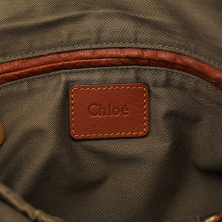 Chloe Brown Leather Marcie 2-Way Bag