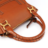 Chloe Brown Leather Marcie 2-Way Bag
