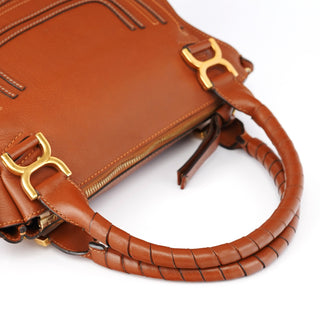 Chloe Brown Leather Marcie 2-Way Bag