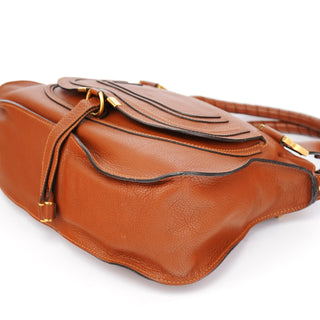 Chloe Brown Leather Marcie 2-Way Bag