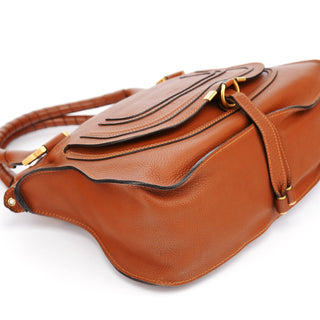 Chloe Brown Leather Marcie 2-Way Bag