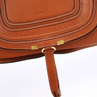 Chloe Brown Leather Marcie 2-Way Bag