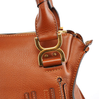 Chloe Brown Leather Marcie 2-Way Bag