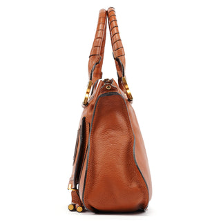Chloe Brown Leather Marcie 2-Way Bag