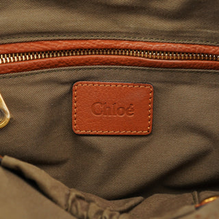 Chloe Brown Leather Marcie 2-Way Bag
