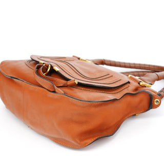 Chloe Brown Leather Marcie 2-Way Bag