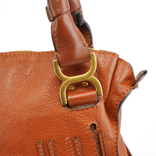 Chloe Brown Leather Marcie 2-Way Bag