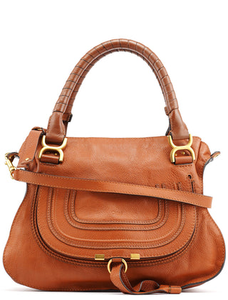 Chloe Brown Leather Marcie 2-Way Bag