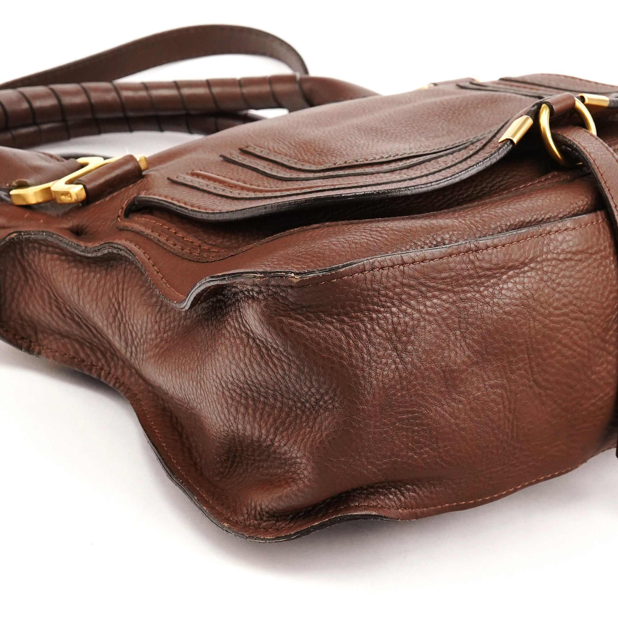 Chloé Brown Leather Marcie 2-Way Bag