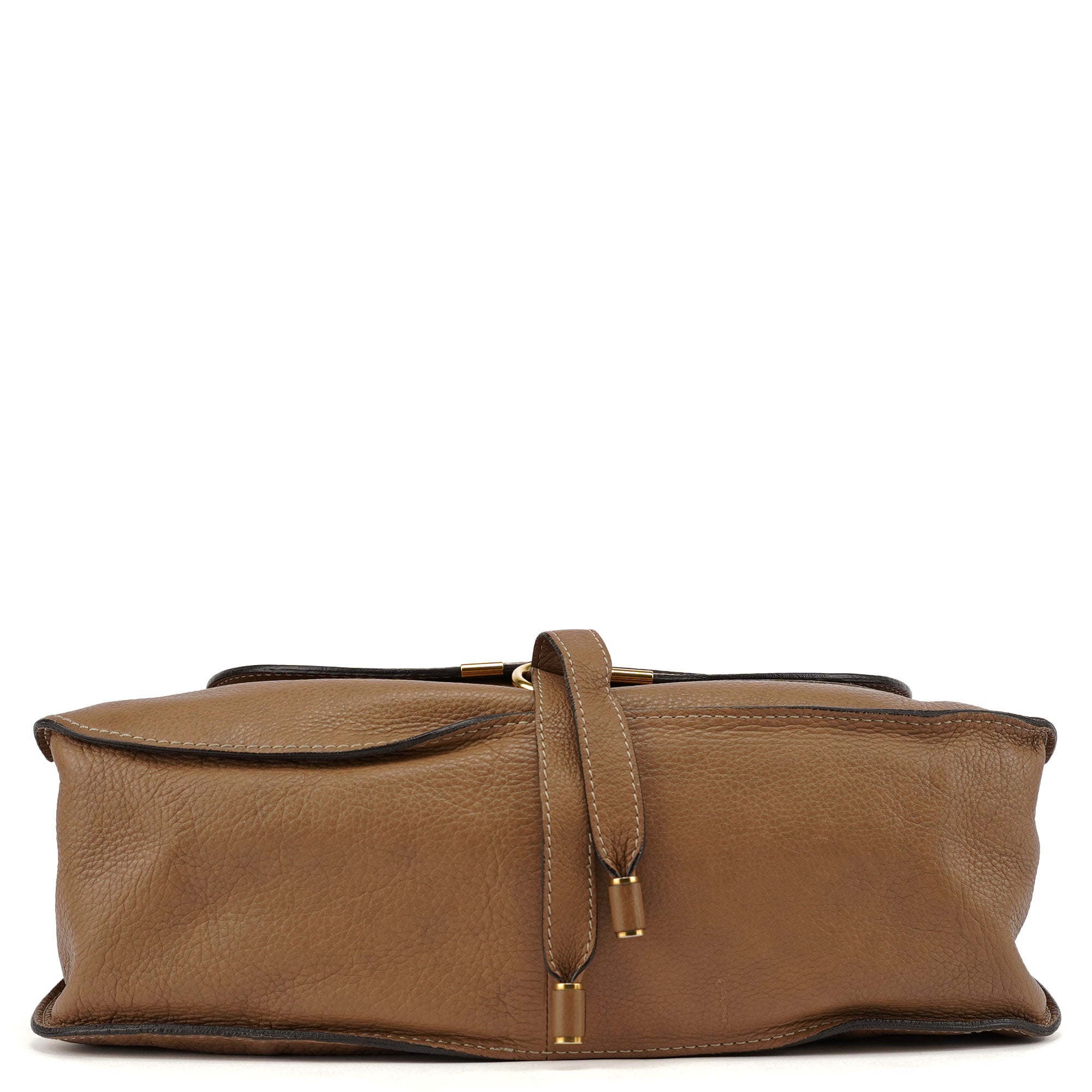 Chloé Sac à main Marcie en cuir marron