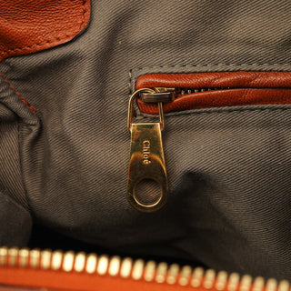 Chloe Brown Leather Marcie Pocket 2-Way Bag