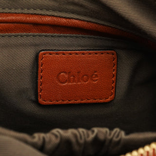 Chloe Brown Leather Marcie Pocket 2-Way Bag