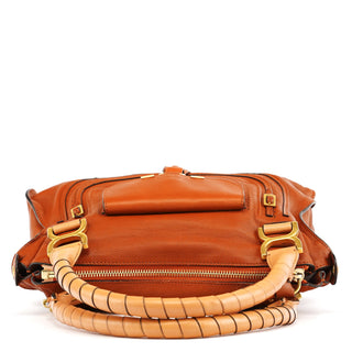 Chloe Brown Leather Marcie Pocket 2-Way Bag