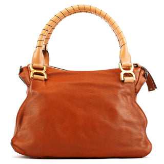 Chloe Brown Leather Marcie Pocket 2-Way Bag