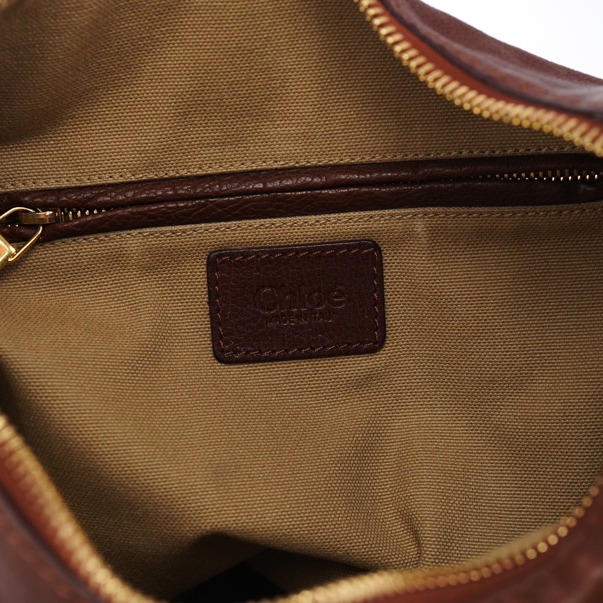 Chloé Sac porté épaule Marcie en cuir marron
