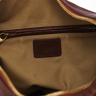 Chloe Brown Leather Marcie Shoulder Bag