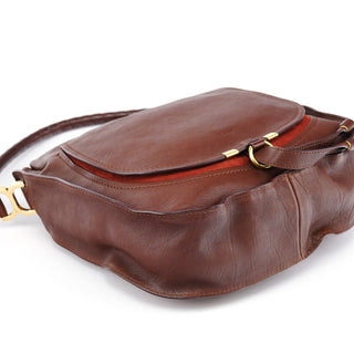 Chloe Brown Leather Marcie Shoulder Bag
