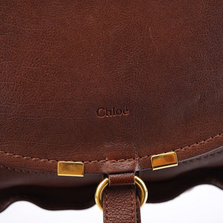 Chloe Brown Leather Marcie Shoulder Bag