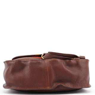 Chloe Brown Leather Marcie Shoulder Bag