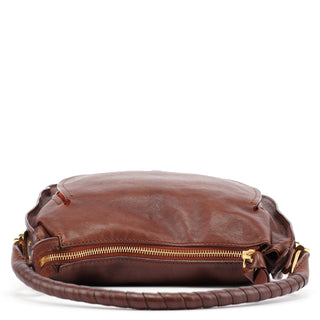 Chloe Brown Leather Marcie Shoulder Bag