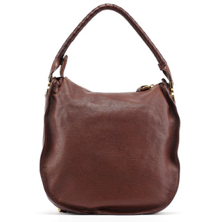 Chloe Brown Leather Marcie Shoulder Bag