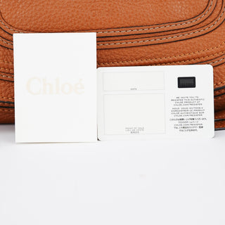 Chloe Brown Leather Marcie Shoulder Bag